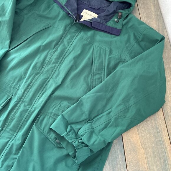 Vintage Eddie Bauer Green Lightweight Gortex Jacket Poncho - Men’s Size XL (D9) - Picture 3 of 12